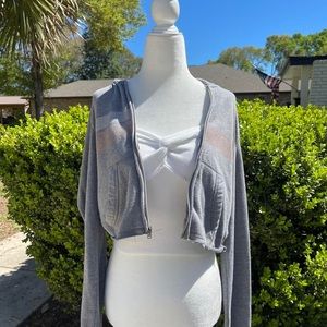 hollister cropped jacket